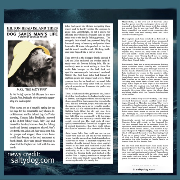 The Salty Dog T Shirt Long Sleeve OS (see measurements and Epic story) - Picture 10 of 11